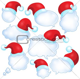 Christmas speech bubbles set 1