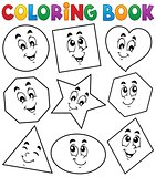Coloring book various shapes 1