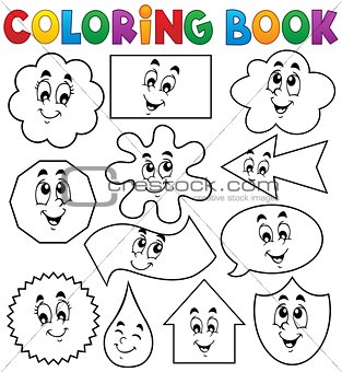 Coloring book various shapes 2