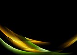 Abstract shiny glow waves background