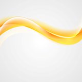 Abstract yellow shiny waves background