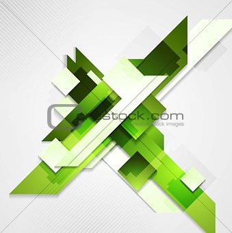 Shiny technical green background