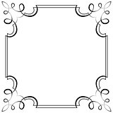 Vector square frame. Element for design