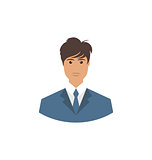 Front face portrait avatar office manager