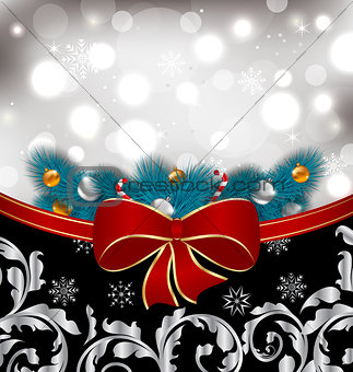 Christmas traditional background with decoration
