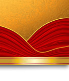 Gold and red background