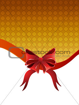 Holiday background with bow