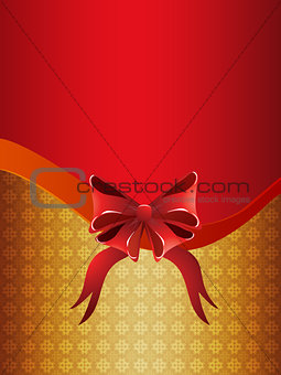 Holiday background with bow