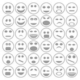 set of  smiley faces icons