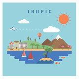 Tropic landscape