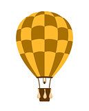 Hot air balloon in brown and orange design