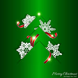 Green Christmas Tree Background