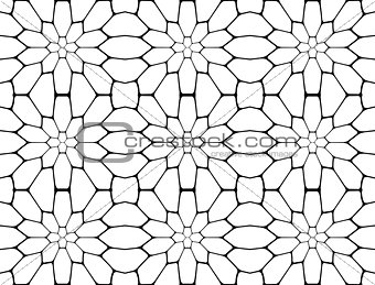 Design seamless monochrome polygon pattern