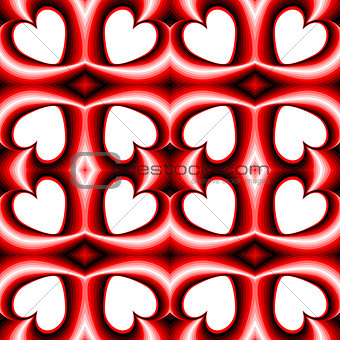 Design seamless heart pattern