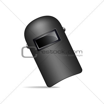 Protective welding mask in black design