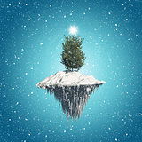 Floating Christmas tree island