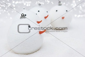 Snowmen Christmas baubles