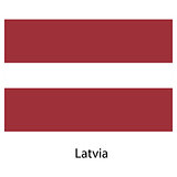 Flag  of the country  latvia. Vector illustration. 