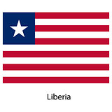 Flag  of the country  liberia. Vector illustration. 