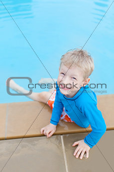 kid at the pool
