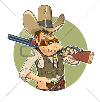 Cowboy with gun