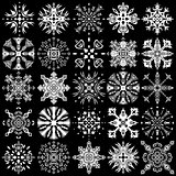 Set of ornamental snowflakes