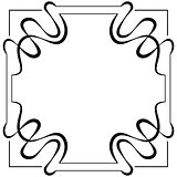 Vector square frame. Element for design