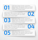 Modern white infographic business options banner