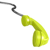 Green telephone receiver