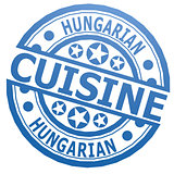 Hungarian cuisine stamp