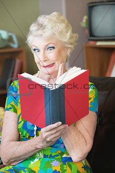Uneasy Woman Reading