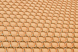 Orange seat in sport stadium