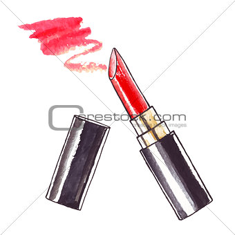 Beautiful Watercolor Lipstick.