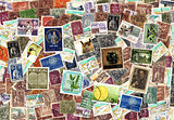 Background of Portugese postage stamps