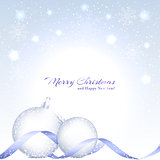 Christmas Background with Sparkling Crystal Ball