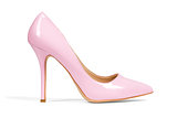 Pink women's heel shoe