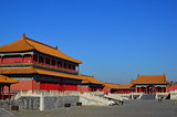 Houses of the Forbidden City under the Blue Sky