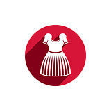 Dress vector icon isolated.