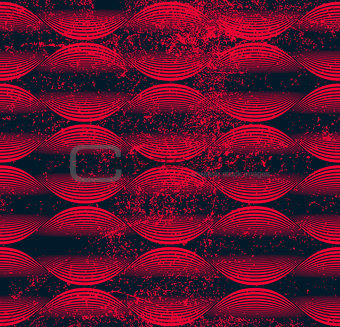 Seamless wave lines pattern, abstract geometric background, vect