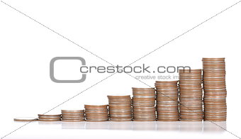 Coin stack deposit money