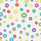 Seamless background with gears.