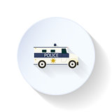 Police car flat icon
