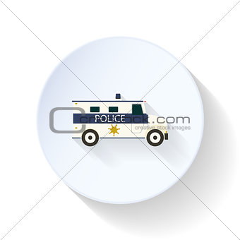 Police car flat icon