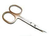 Manicure scissors isolated on the white background