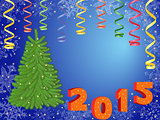 New Year 2015 greeting card