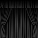 black curtain