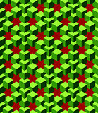 abstract green cubes