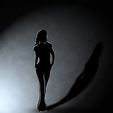 Girl in the dark