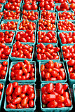 Fresh organic cherry tomatoes background,
