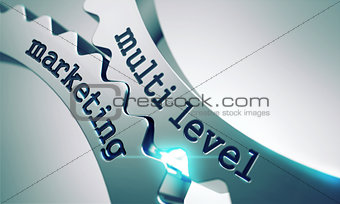 Multi Level Marketing Concept on the Gears.